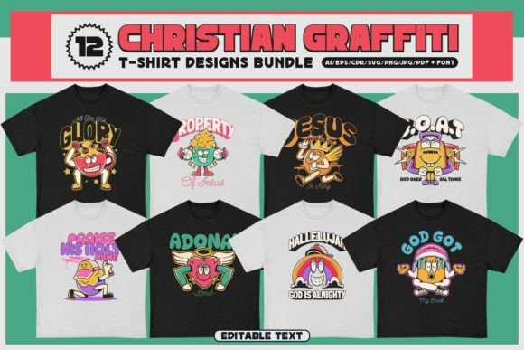 Christian Graffiti T-Shirt Design Bundle Review