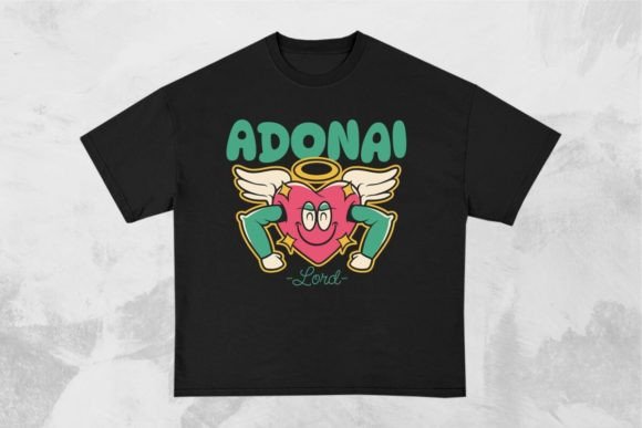 h1Adonai Lord Christian Graffiti Design for T-Shirt Graphics and Branding Projects/h1