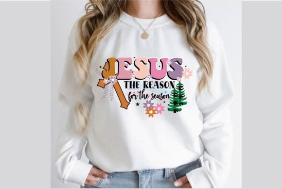 Jesus the Reason for the Season Design: A Visual Asset for Seasonal Blogging and T-Shirt Graphics