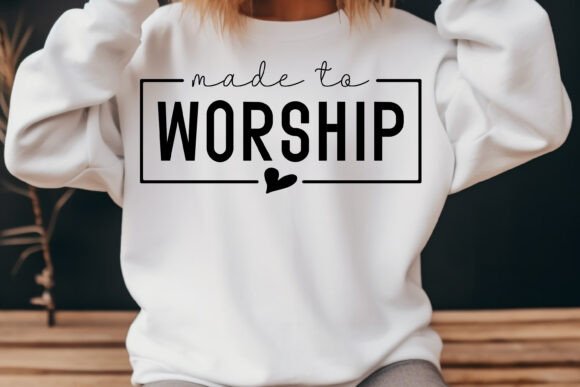 Made to Worship Jesus SVG PNG – Graphic Design for T-Shirt & Blog Visuals