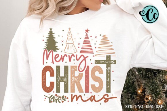 Merry Christmas, Christian Christmas SVG for Festive Brand Graphics