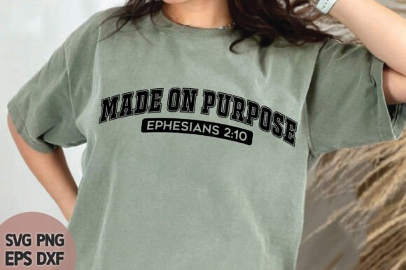 Review: Made on Purpose SVG PNG, Christian Svg for T-Shirt Designs & Marketing Graphics
